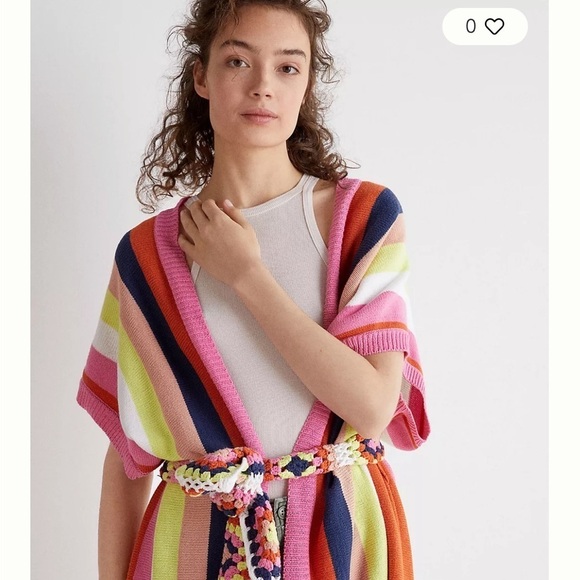 Anthropologie belted striped kimono one size - Picture 3 of 6